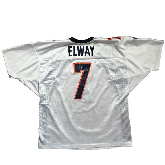 Vintage 90s Wilson - Denver Broncos John Elway #7 NFL Jersey - White XXL - Picture 4 of 9